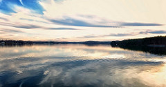 Smith Mountain Lake Waterfront at sunrise